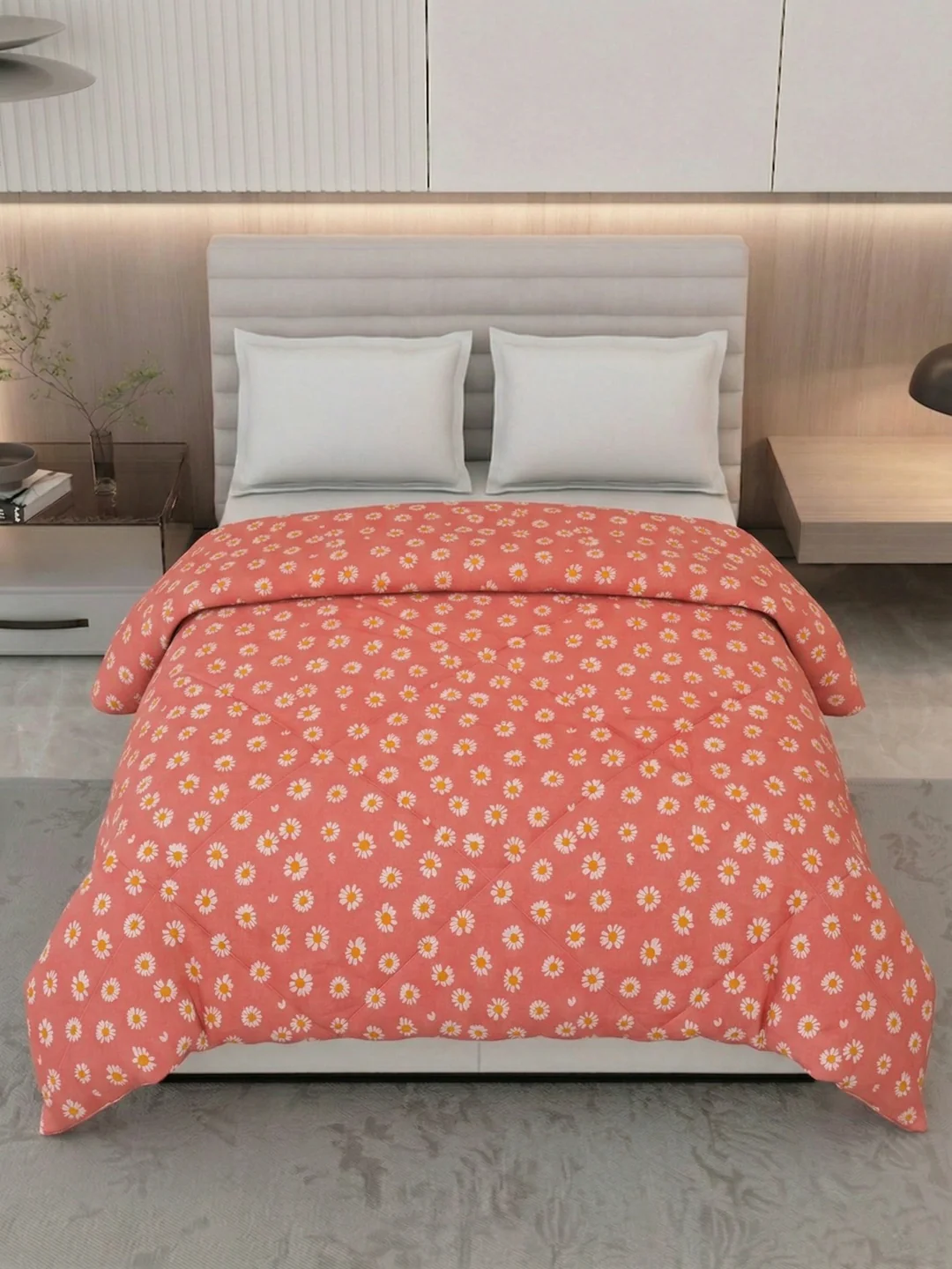Floral Print Double Bed 3 Ply 105 GSM Comforter Timeless Collection Weight 1.6 kg - Image 4