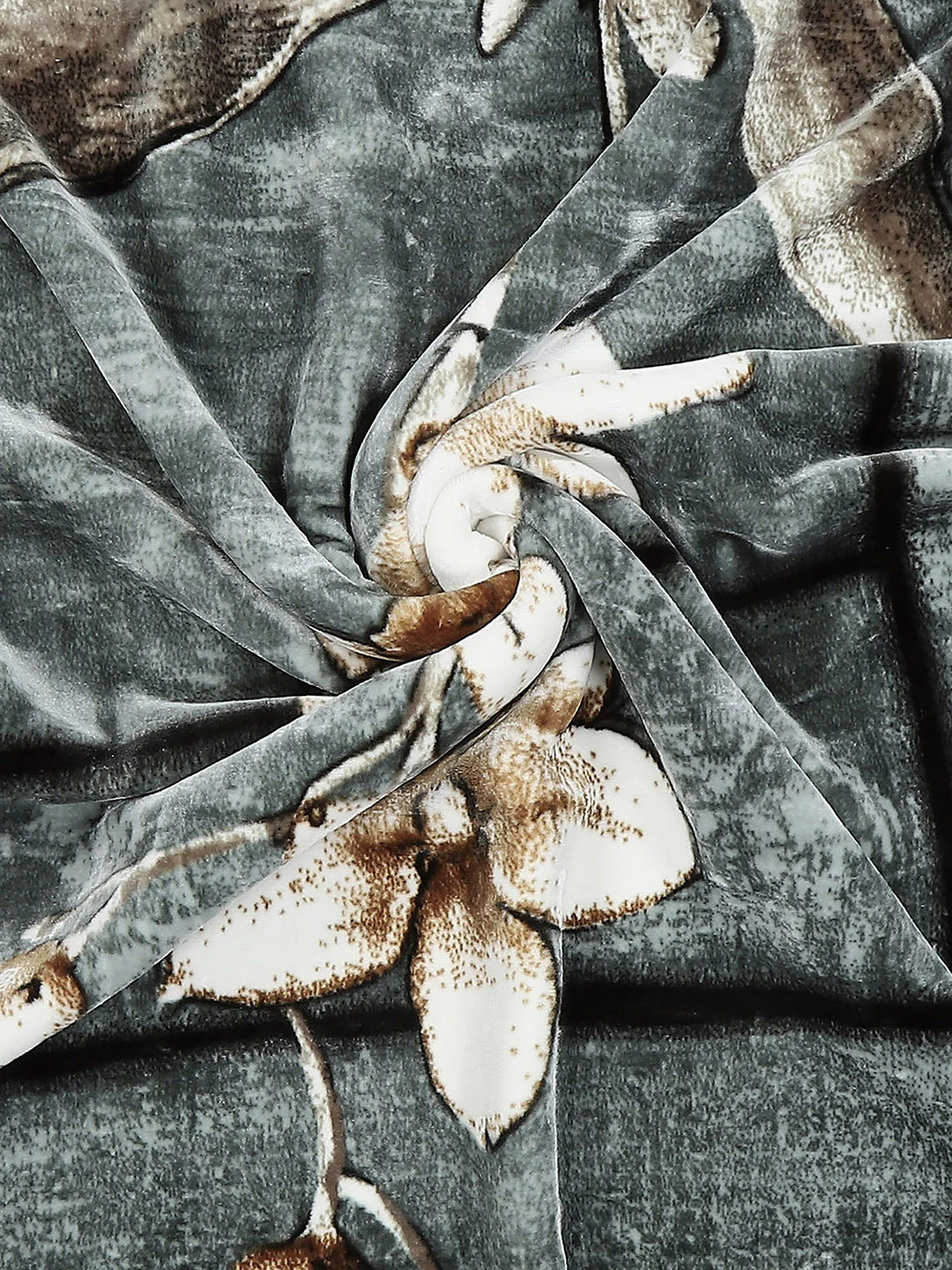Floral Print Double Bed 947 GSM Blanket for Heavy Winter -2 Ply (Weight 5 kg) - Image 7