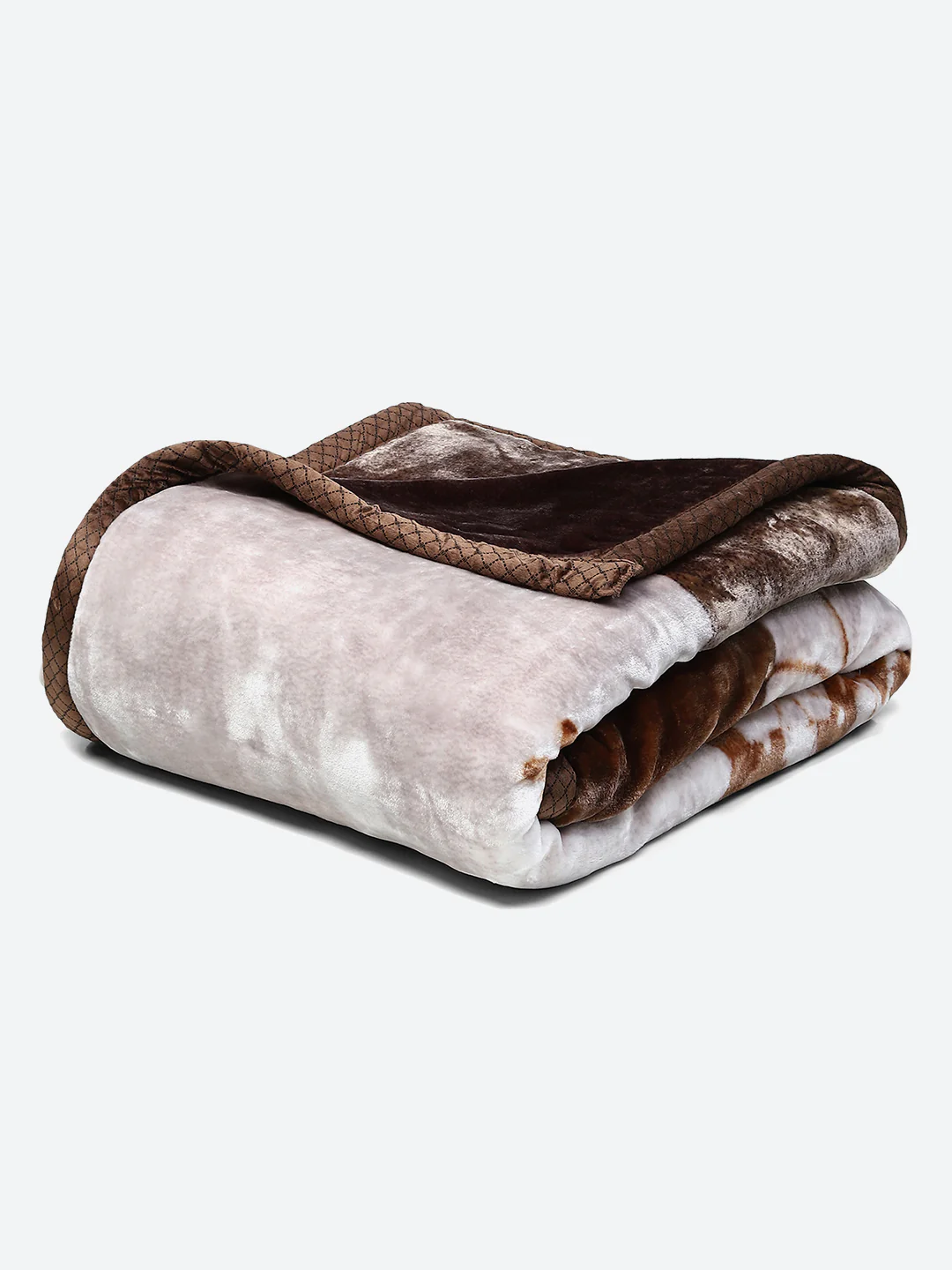 Floral Print Double Bed 947 GSM Blanket for Heavy Winter -2 Ply (Weight 5 kg) - Image 5