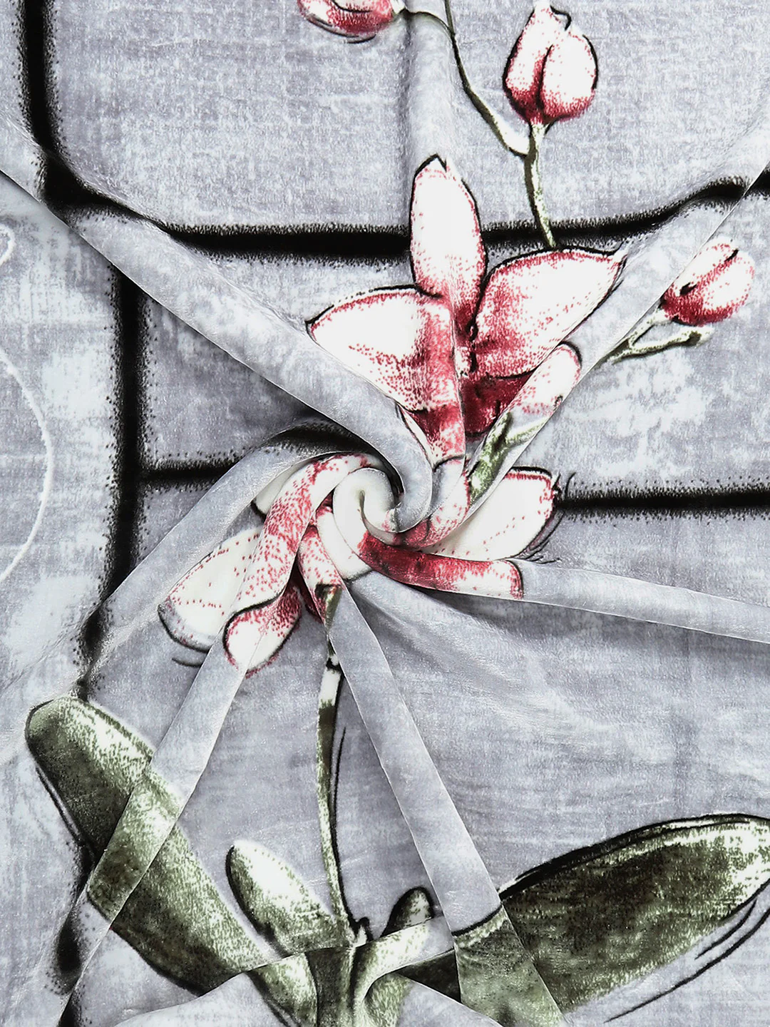 Floral Print Double Bed 947 GSM Blanket for Heavy Winter -2 Ply (Weight 5 kg) - Image 7