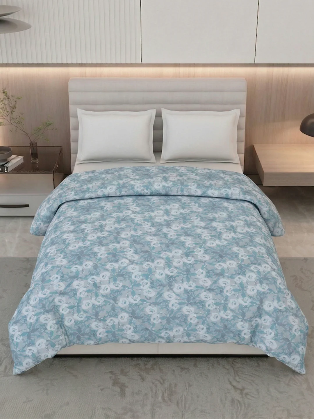 Floral Print King Size 3 Ply 150 GSM Comforter Prestige Collection Weight 2.5 kg - Image 4
