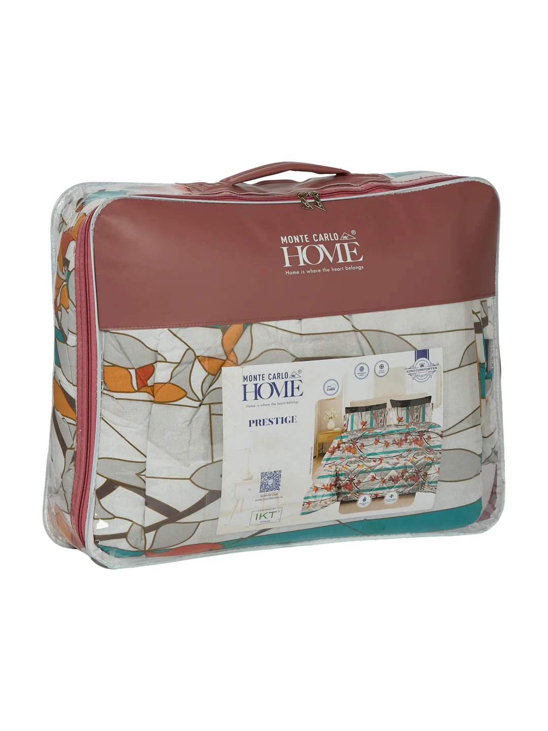 Floral Print King Size 3 Ply 150 GSM Comforter Prestige Collection Weight 2.5 kg - Image 10