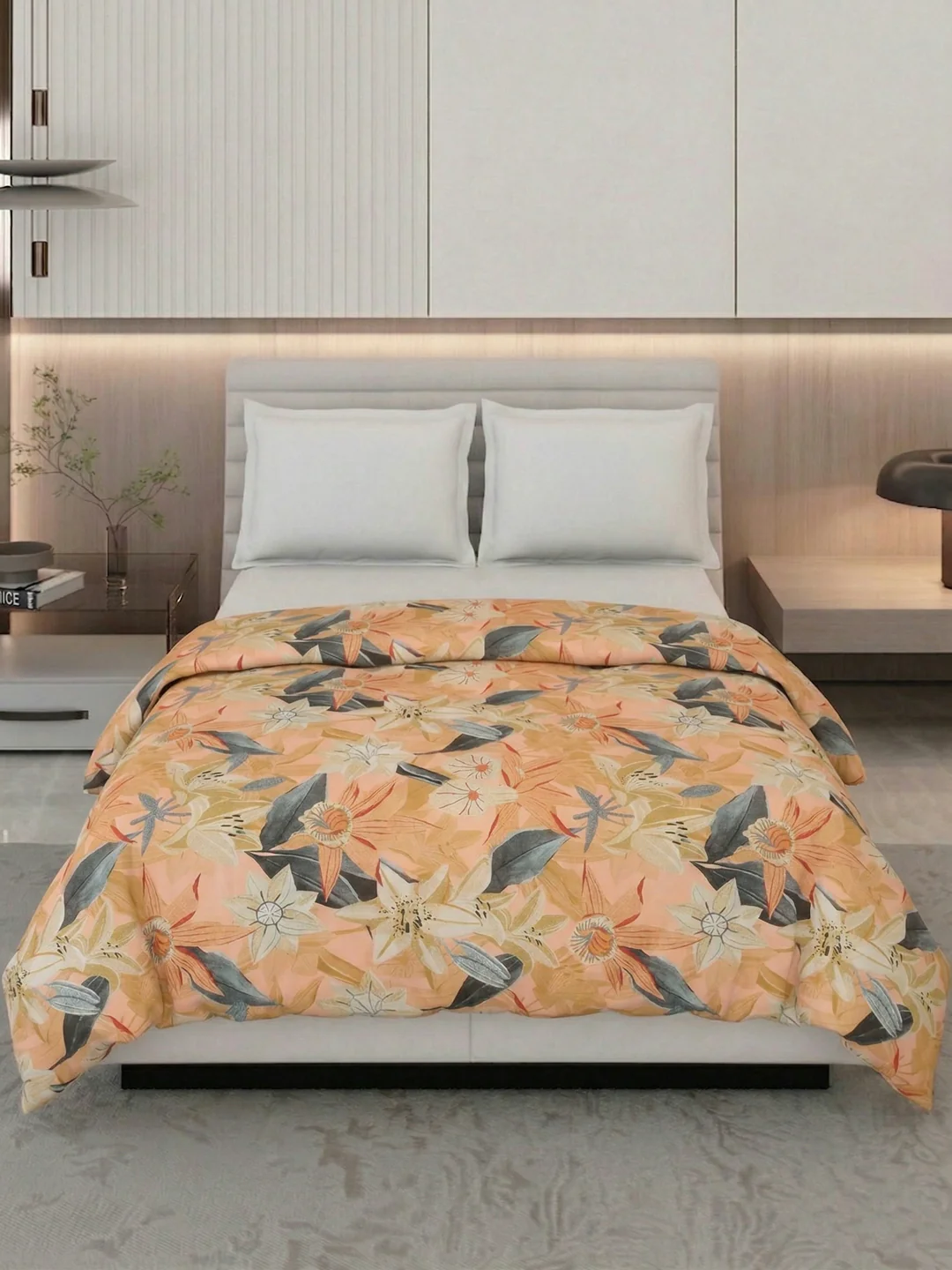 Floral Print King Size 3 Ply 150 GSM Comforter Prestige Collection Weight 2.5 kg - Image 3
