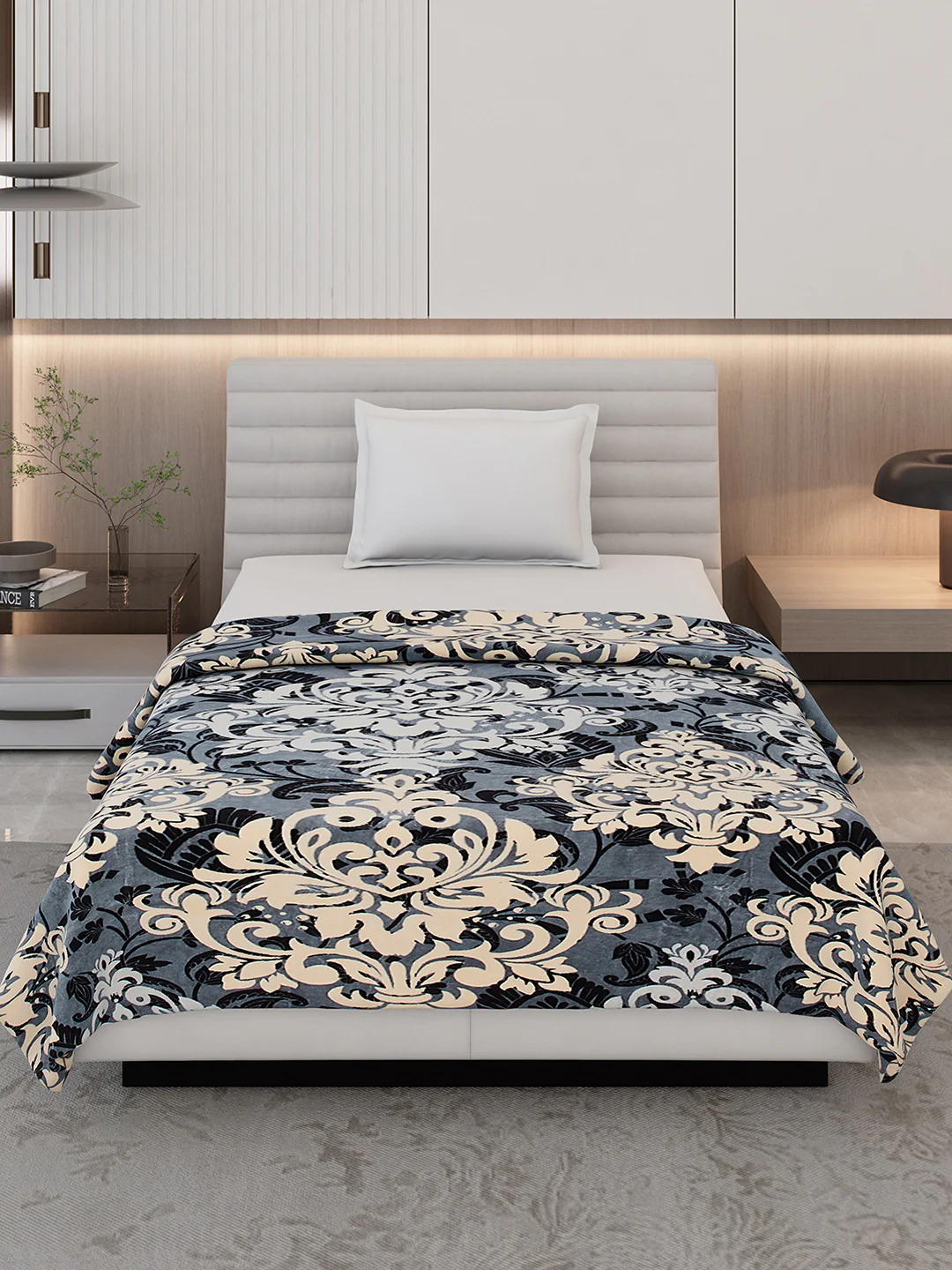 Floral Print Single Bed 210 GSM Blanket for AC Room - (Grace) - Image 3