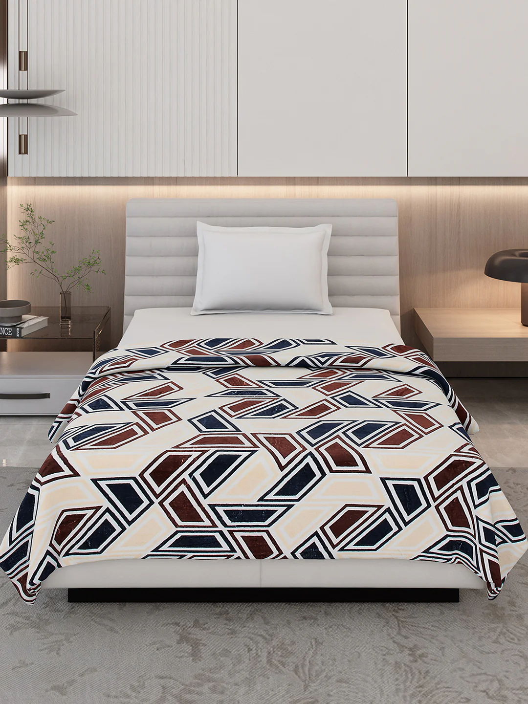 Floral Print Single Bed 210 GSM Blanket for AC Room - (Grace) - Image 3