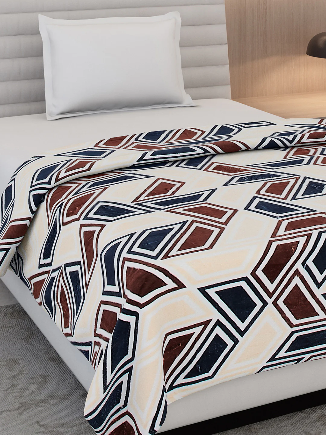 Floral Print Single Bed 210 GSM Blanket for AC Room - (Grace) - Image 4