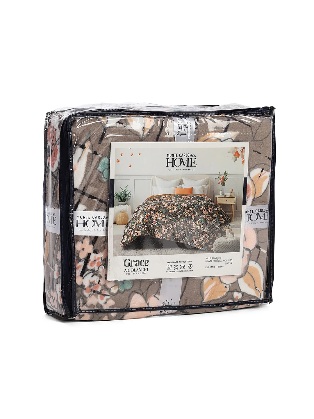 Floral Print Single Bed 210 GSM Blanket for AC Room - (Grace) - Image 8