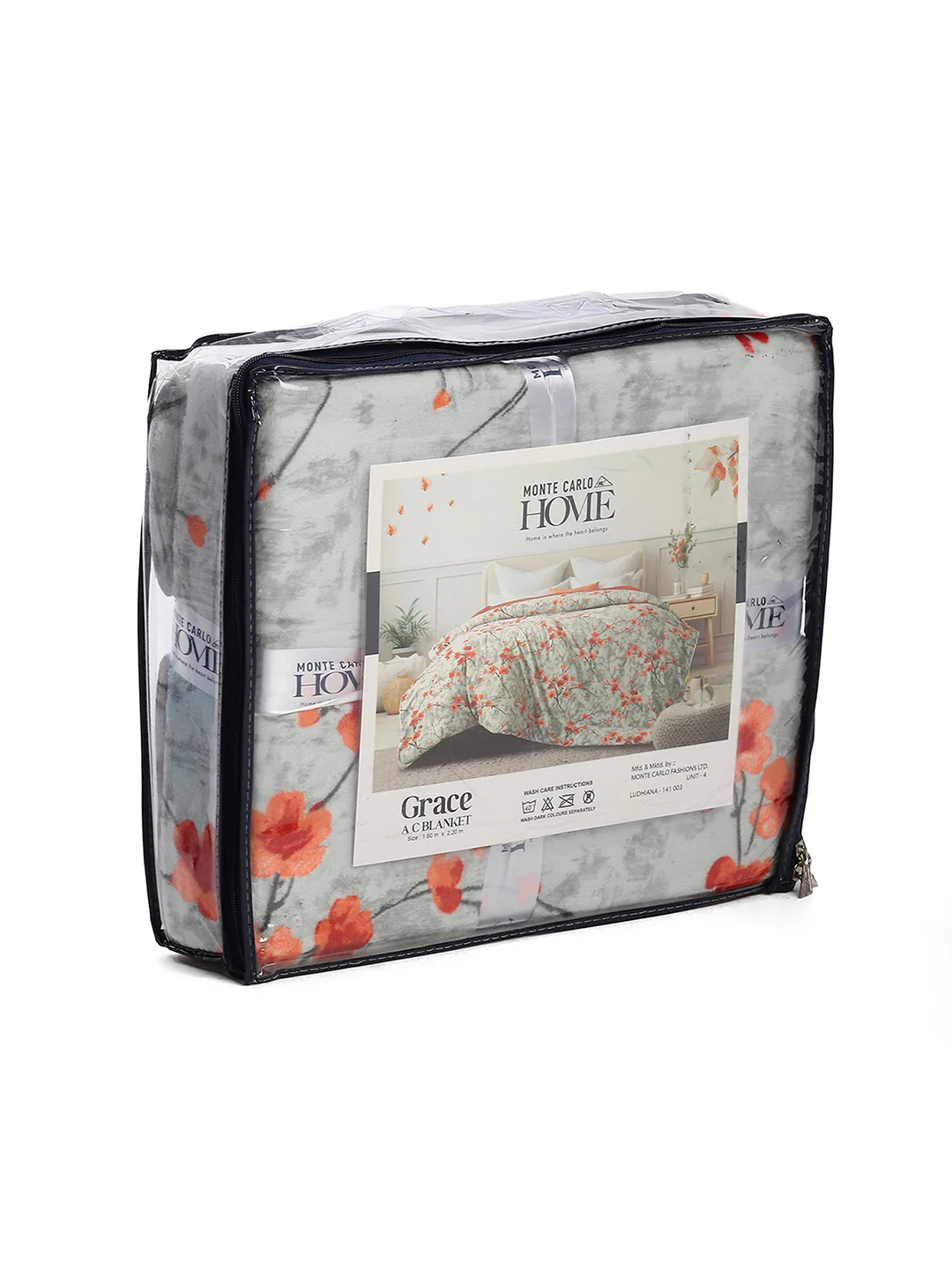 Floral Print Single Bed 210 GSM Blanket for AC Room - (Grace) - Image 8