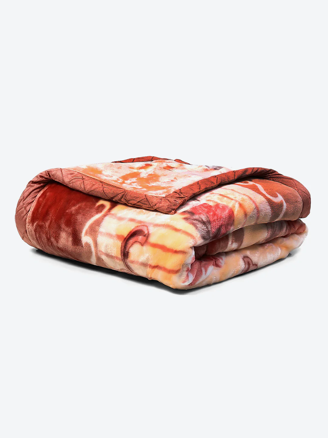 Floral Print Single Bed 852 GSM Blanket for Heavy Winter -2 Ply (Weight 3 kg) - Image 7