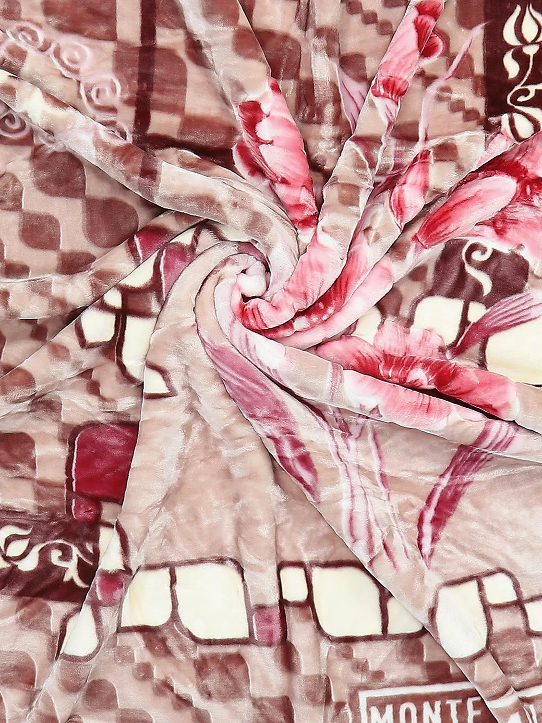 Floral Print Single Bed 852 GSM Blanket for Heavy Winter -2 Ply (Weight 3 kg) - Image 9