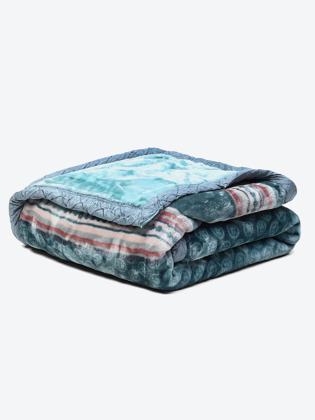 Floral Print Single Bed 852 GSM Blanket for Heavy Winter -2 Ply (Weight 3 kg) - Image 7