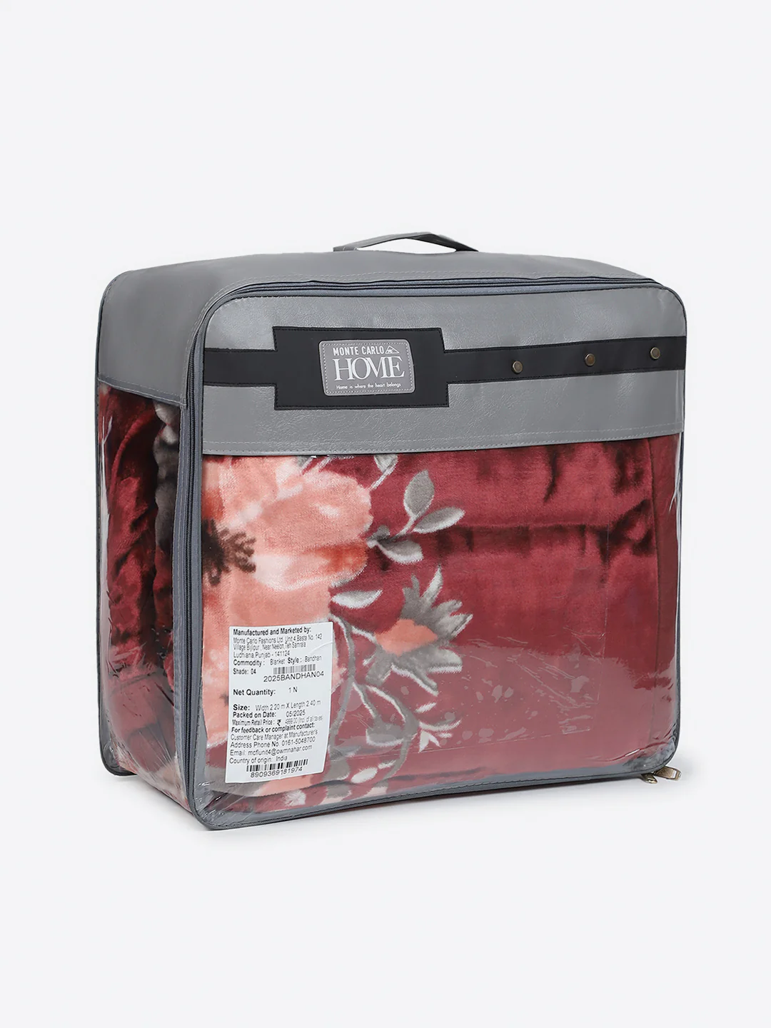 Floral Printed Double Bed 2 Ply, 947 GSM Blanket for Heavy Winter - (Bandhan) with Fragrance - Image 8