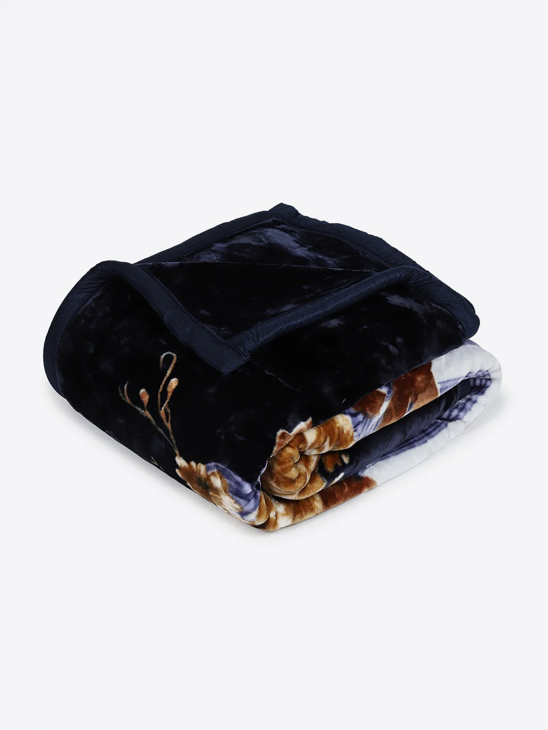 Floral Printed Double Bed 2 Ply, 947 GSM Blanket for Heavy Winter - (Bandhan) with Fragrance - Image 5