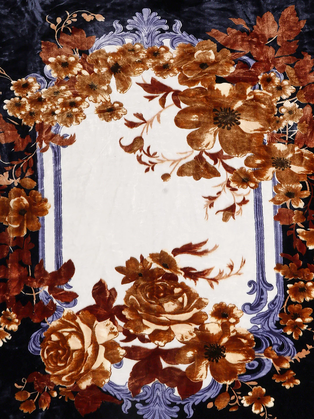 Floral Printed Double Bed 2 Ply, 947 GSM Blanket for Heavy Winter - (Bandhan) with Fragrance - Image 6