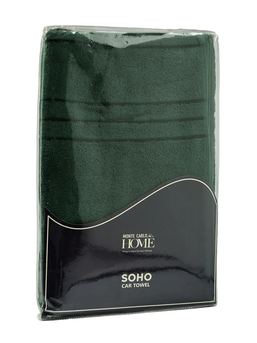 Forest Green Pure Cotton Solid 340 GSM Car Towel 1 Piece (Soho Collection) - Image 8