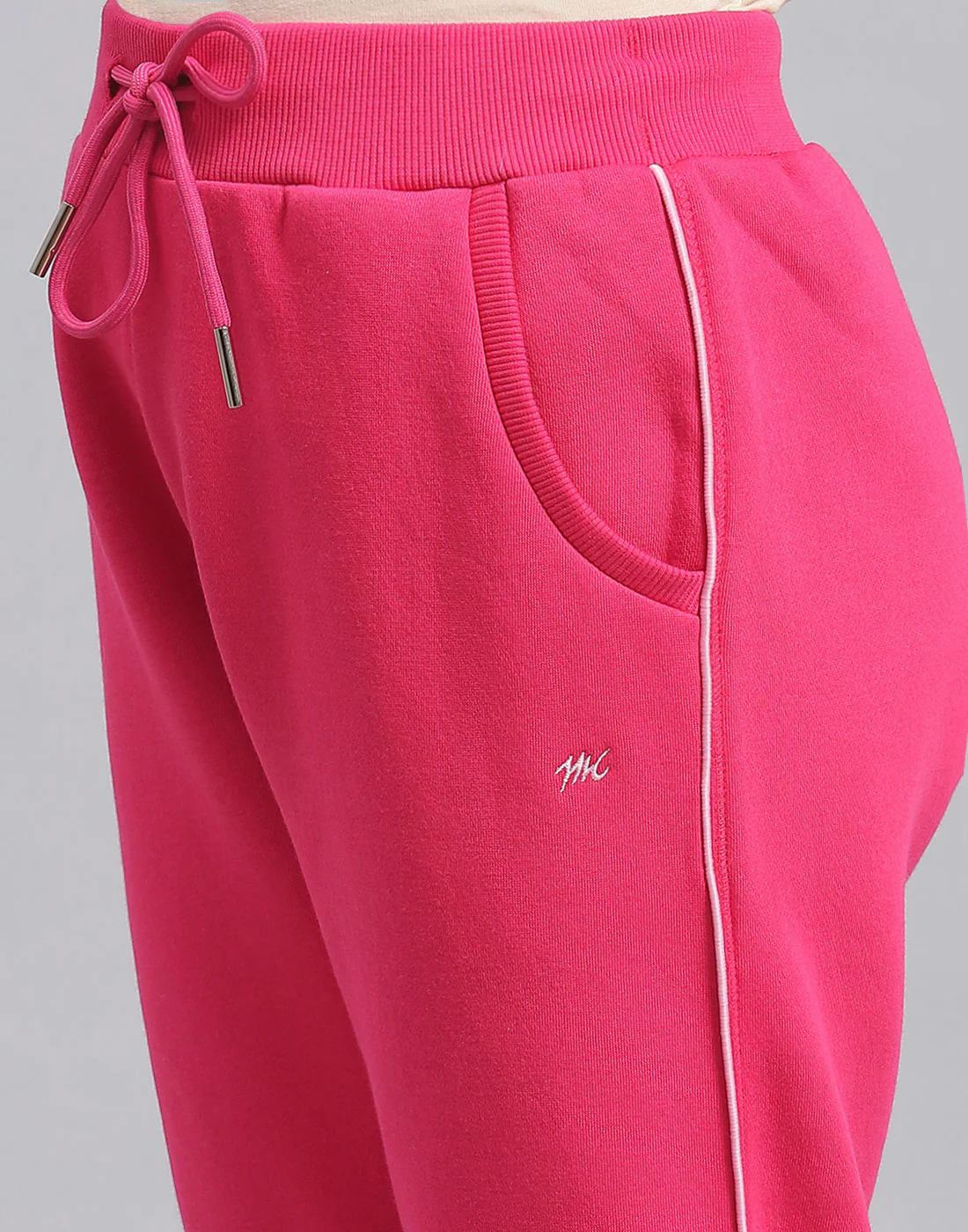 Girls Magenta Solid Regular Fit Lower - Image 7