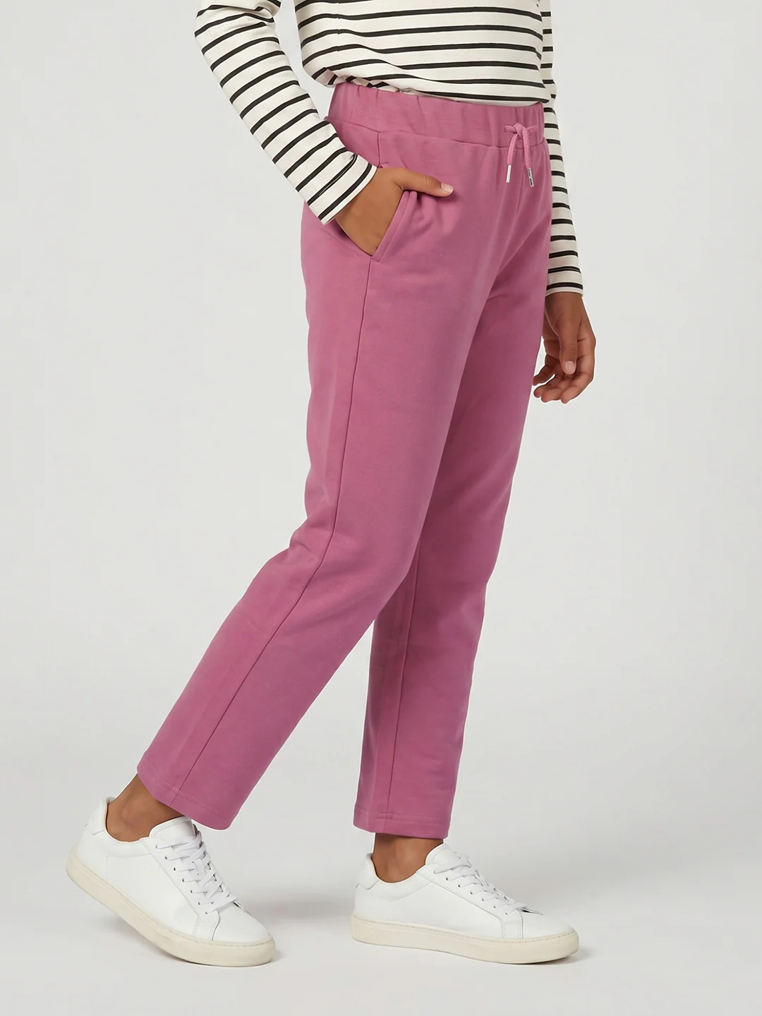 Girls Mauve Printed Regular Fit Lower - Image 2