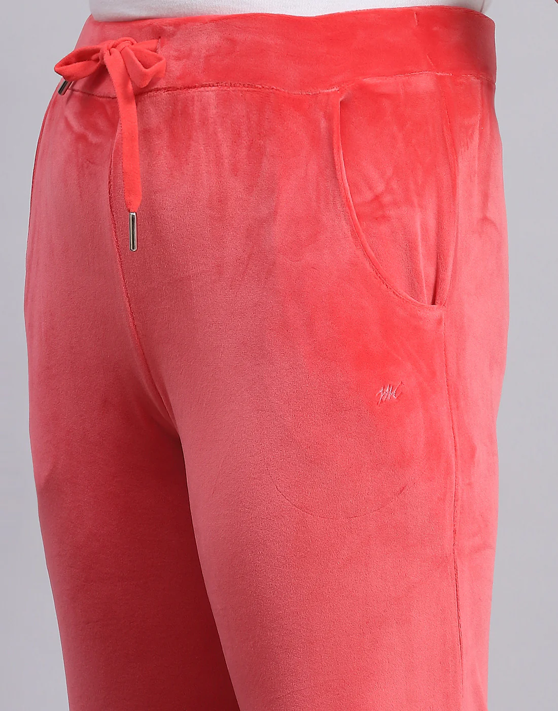 Girls Pink Solid Hooded Full Sleeve Tracksuit - Image 7