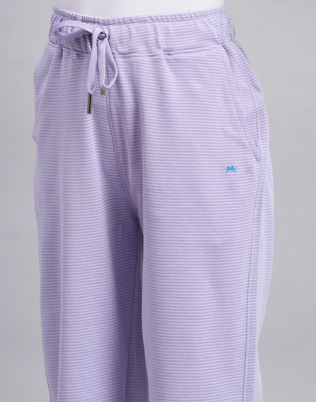 Girls Purple Printed Round Neck Half Sleeve Cords Set - Image 2