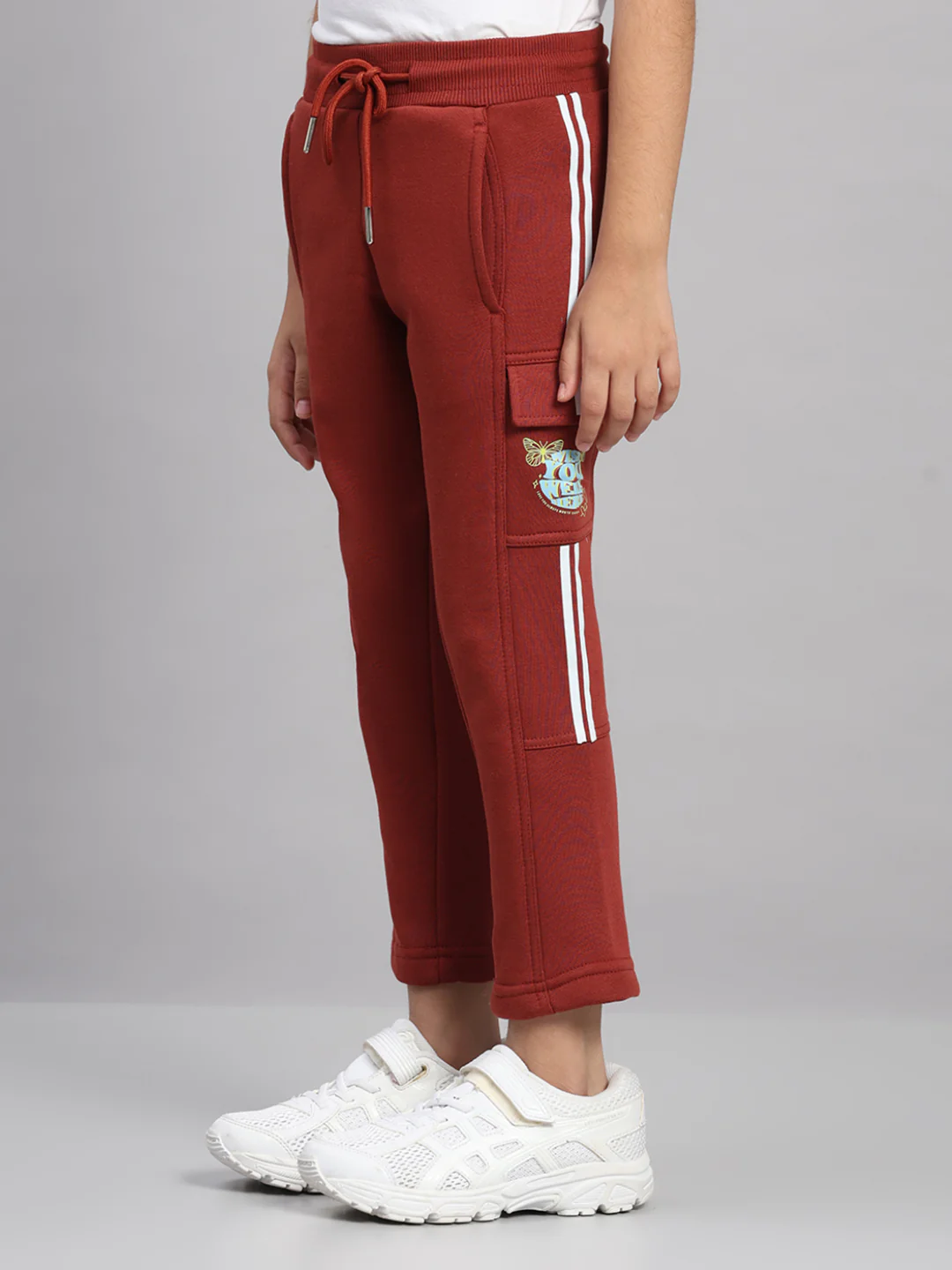 Girls Rust Printed Regular Fit Lower - Image 3