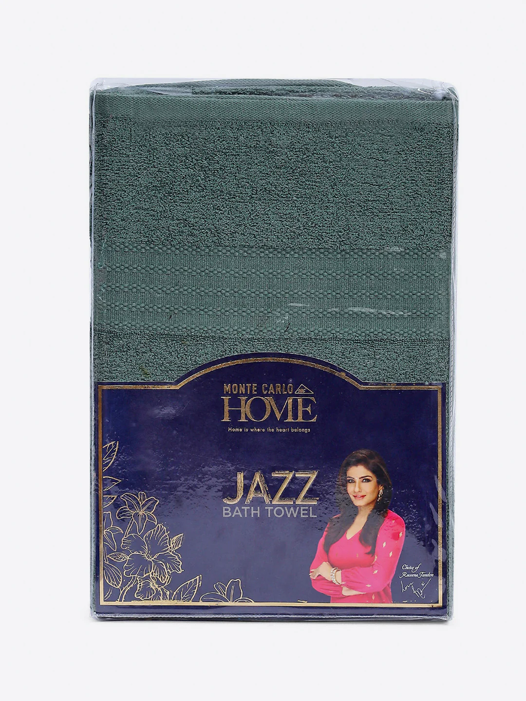 Green Cotton Solid 400 GSM Bath Towel (Jazz) - Image 5
