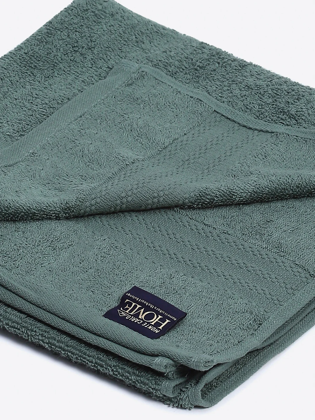 Green Cotton Solid 400 GSM Bath Towel (Jazz) - Image 3