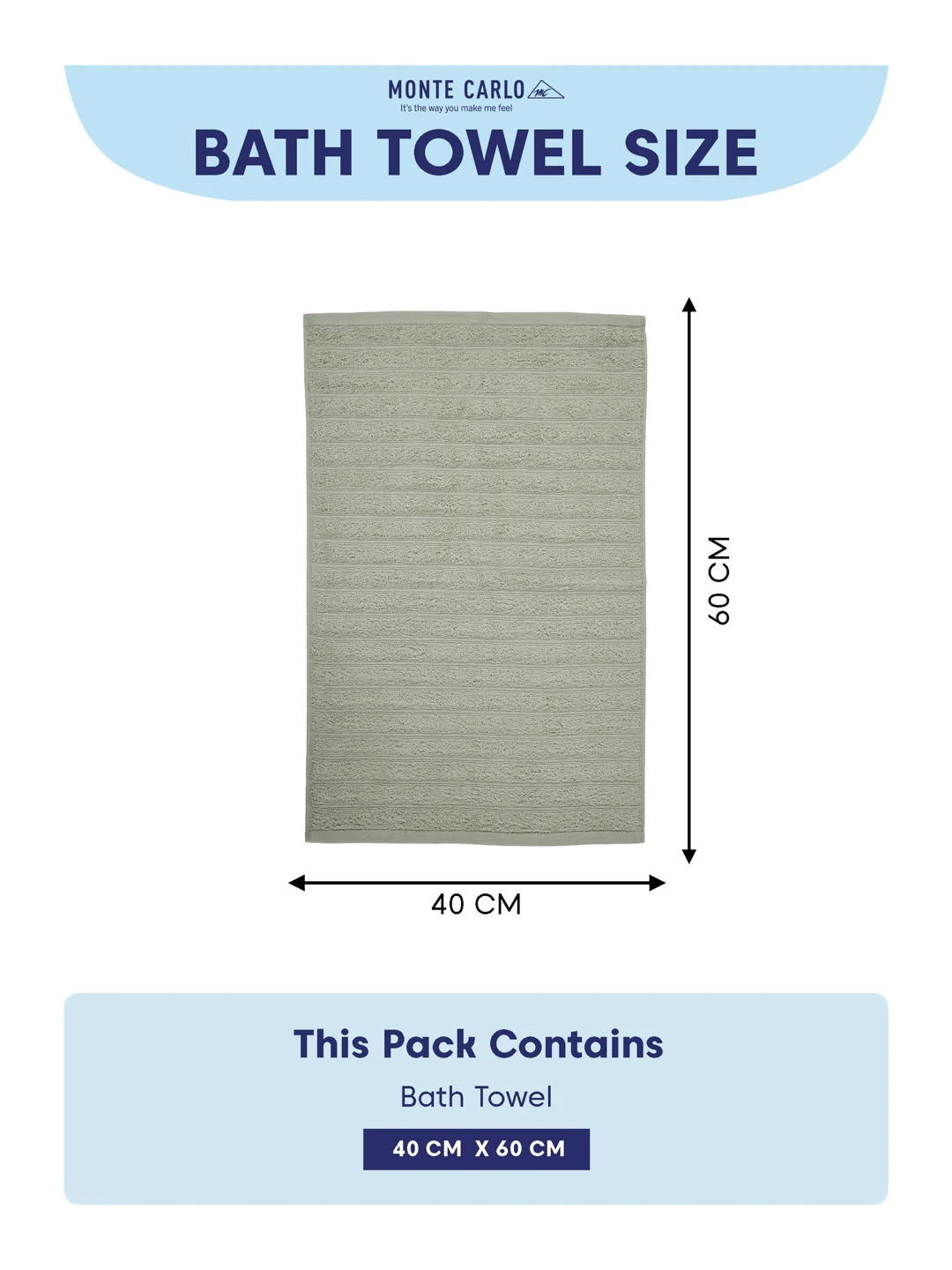Green & Grey 100% Cotton Solid 500 GSM Bath Towel Sensations 4 Pc Set Gifting Box Pack - Image 14
