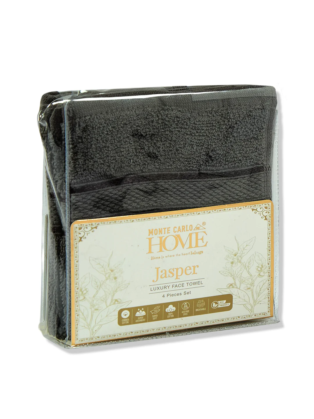 Green Pure Cotton Solid 400 GSM Face Towel 4 Pc Set (Jasper Collection) - Image 8