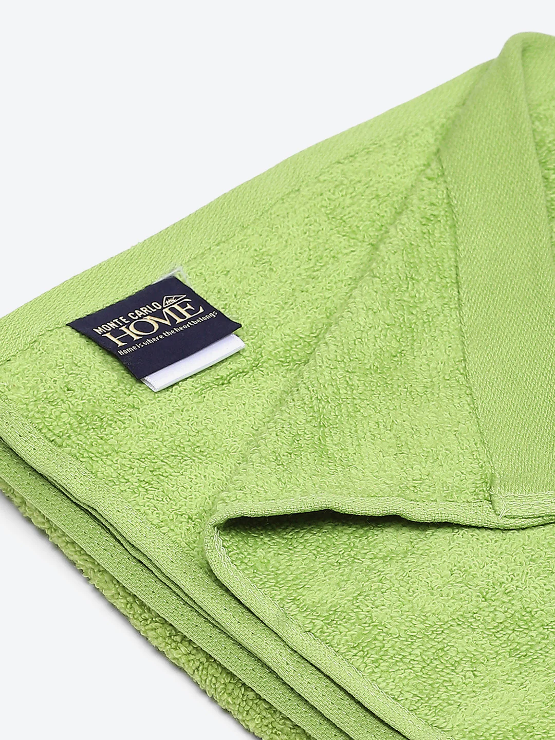 Green Solid Pure Cotton 350 GSM Bath Towel (Oslo) - Image 4