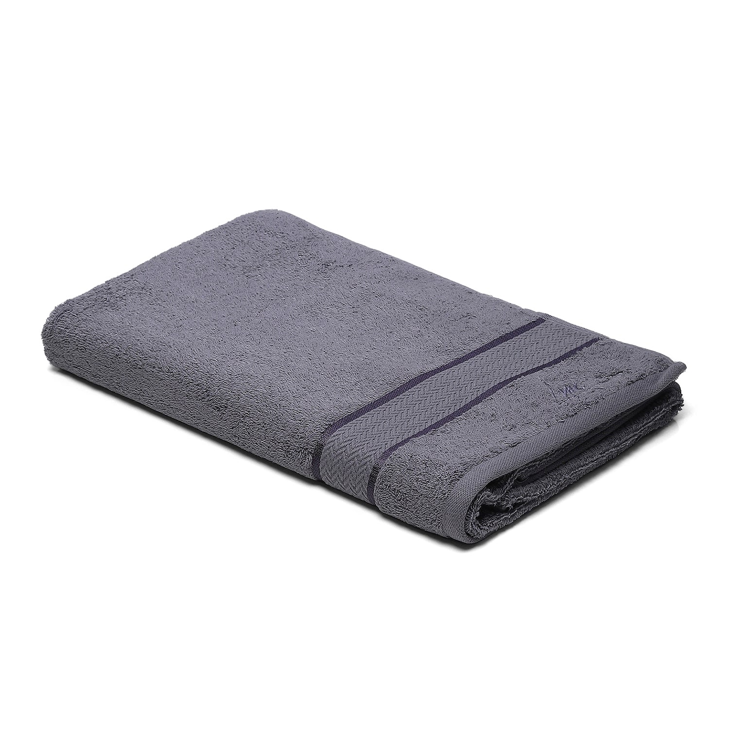 Grey Cotton 450 GSM Bath Towel - Image 2