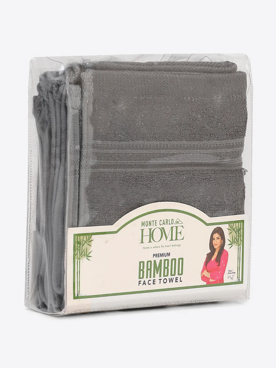 Grey Cotton Solid 600 GSM Face Towel (Pack of 4) - Image 5
