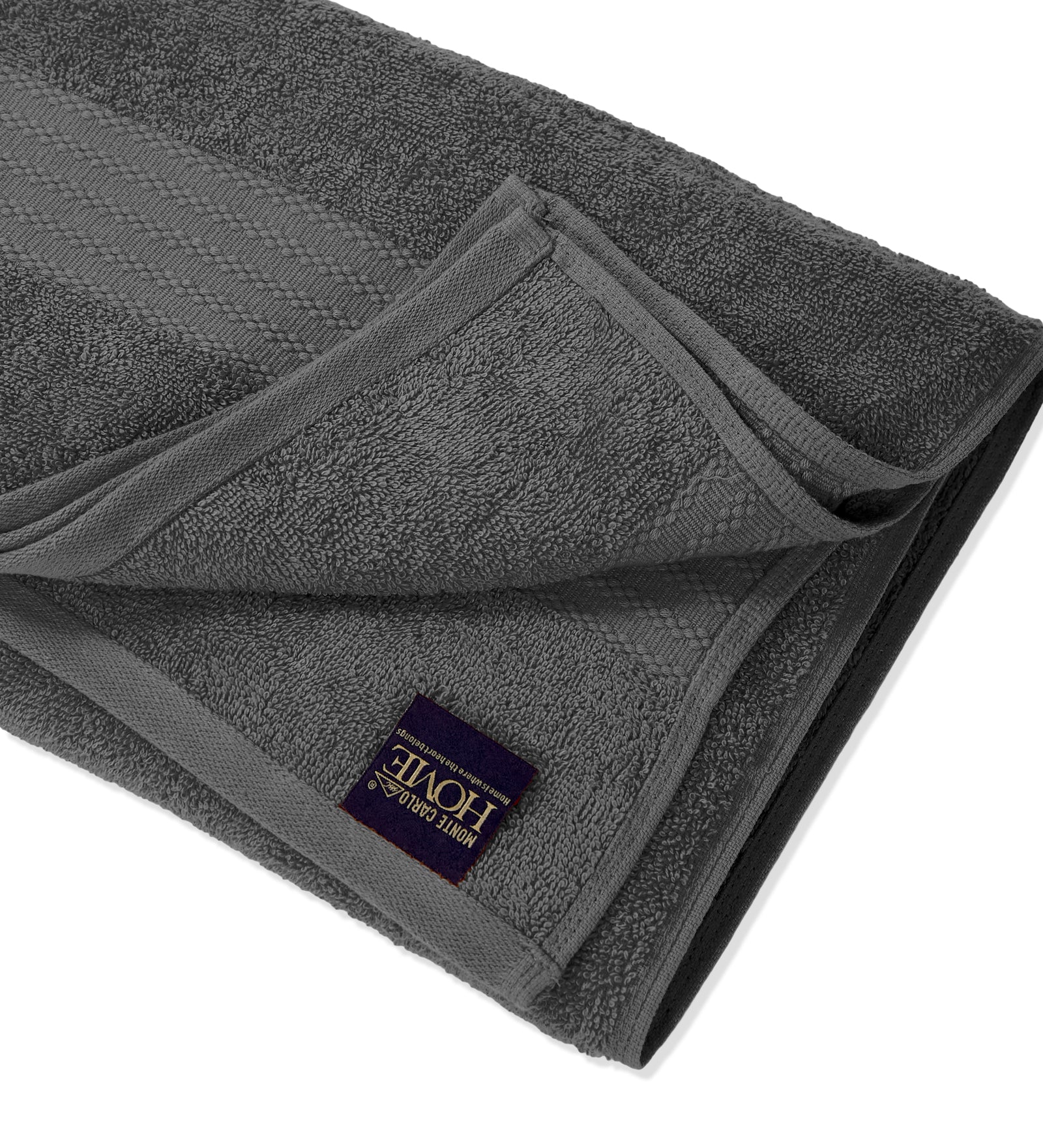 Grey Pure Cotton Solid 380 GSM Bath Towel 1 Piece (Jazz Collection) - Image 5