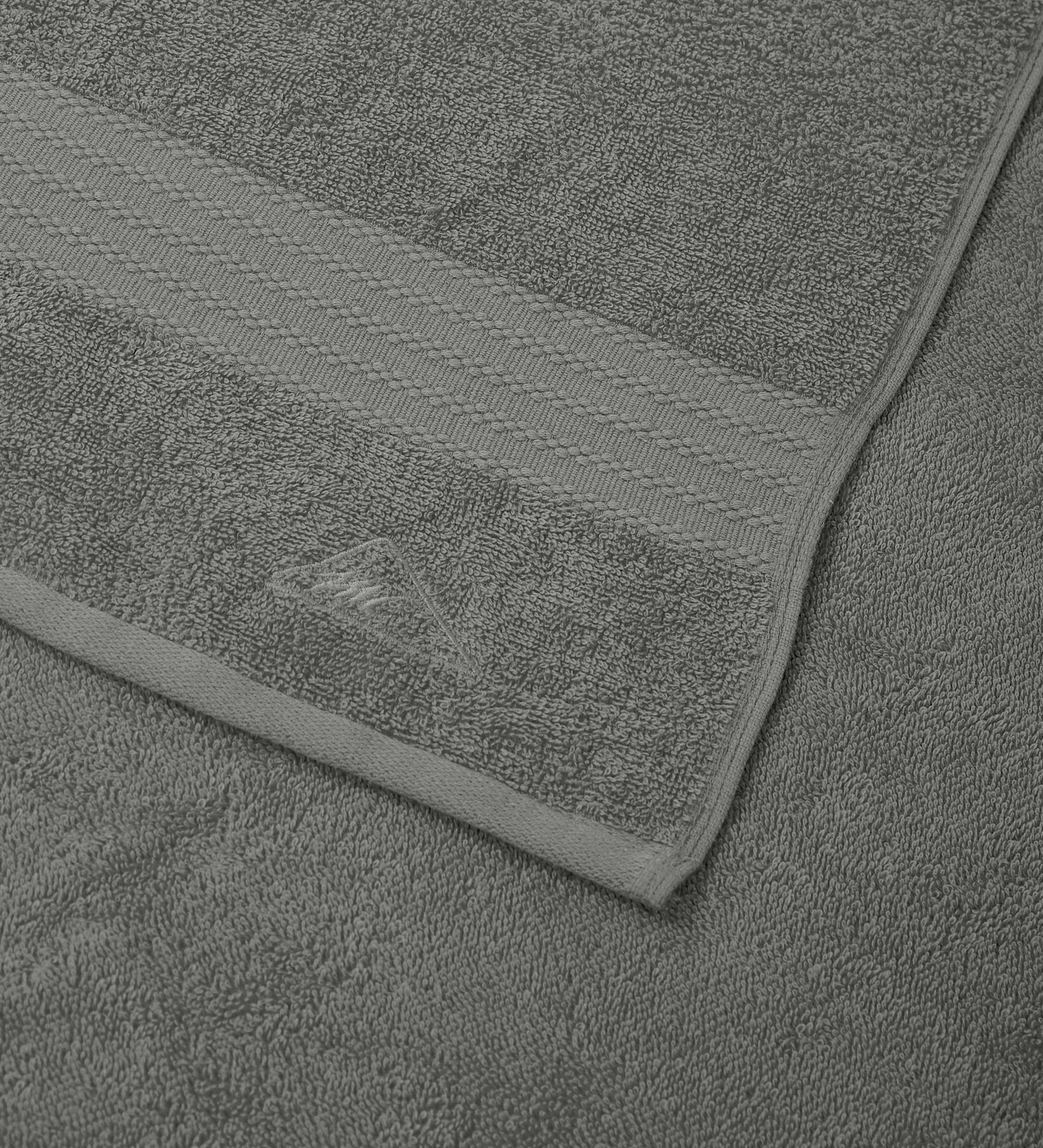 Grey Pure Cotton Solid 380 GSM Bath Towel 1 Piece (Jazz Collection) - Image 6