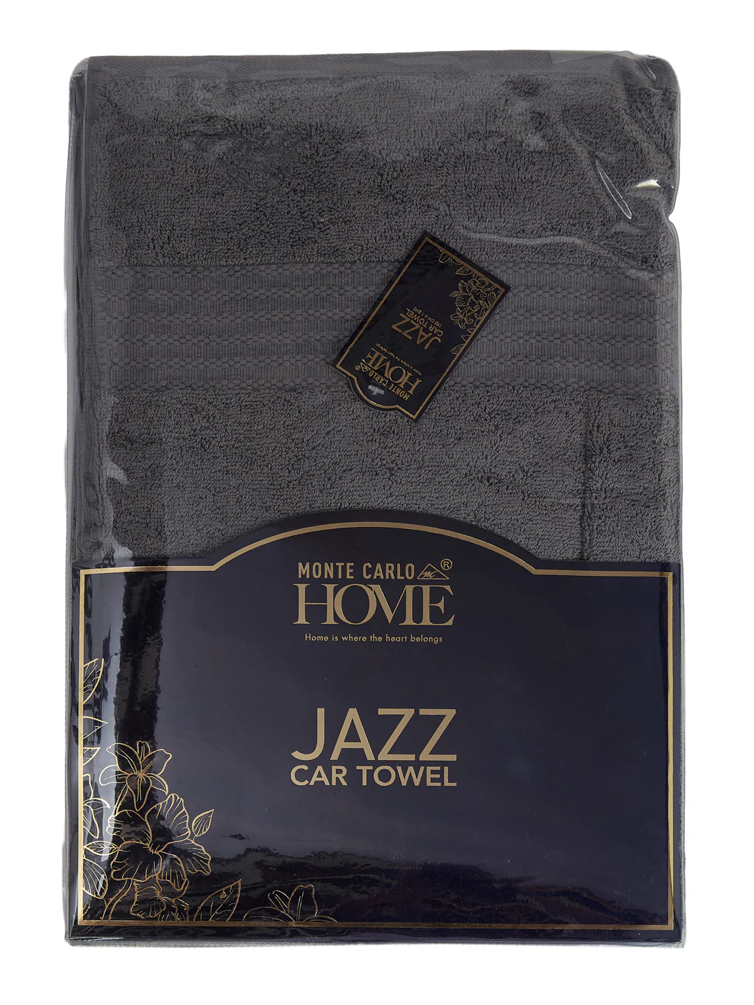 Grey Pure Cotton Solid 380 GSM Car Towel 1 Piece (Jazz Collection) - Image 8