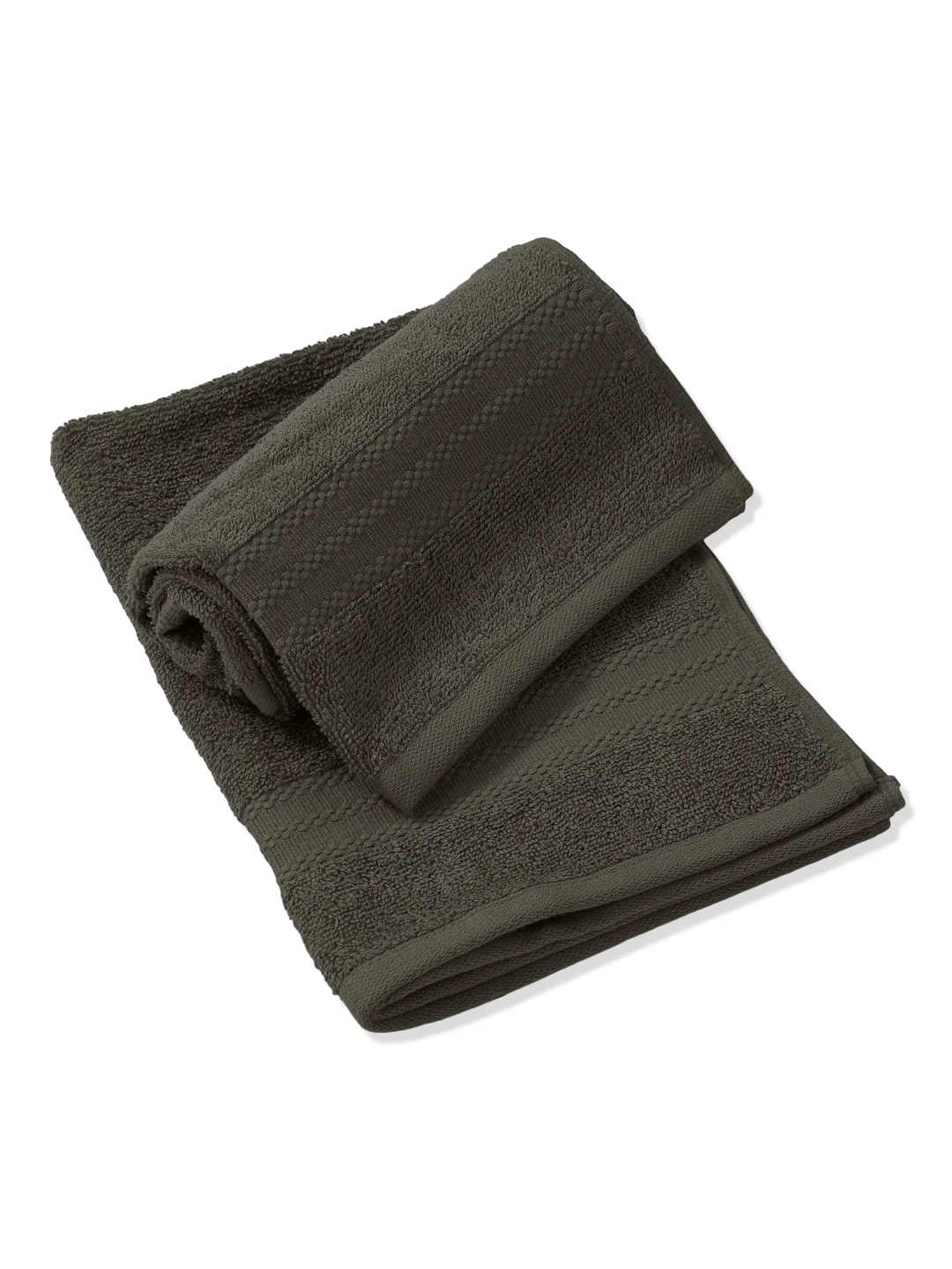 Grey Pure Cotton Solid 380 GSM Hand Towel 2 Pc Set (Jazz Collection) - Image 4