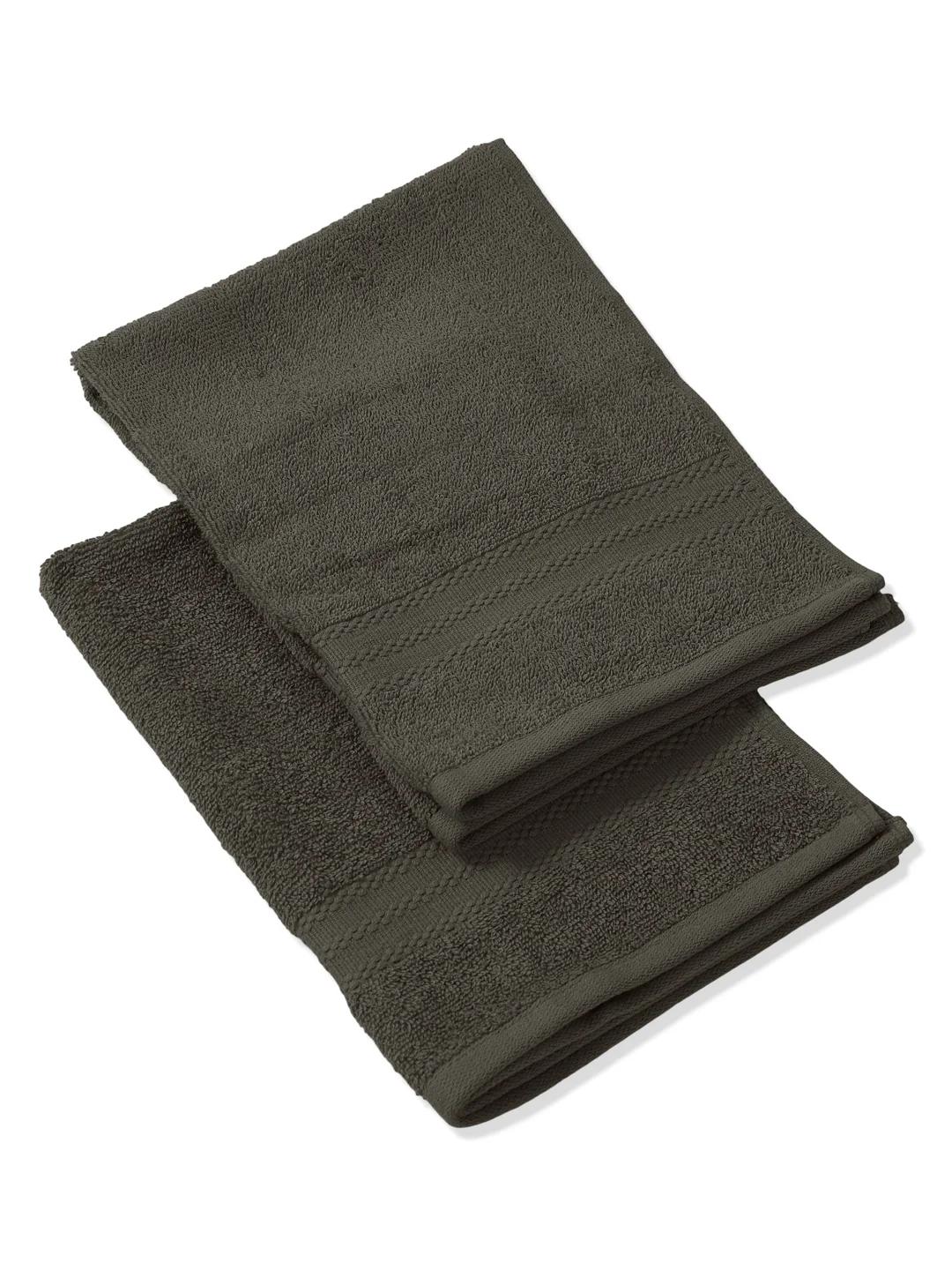 Grey Pure Cotton Solid 380 GSM Hand Towel 2 Pc Set (Jazz Collection) - Image 6