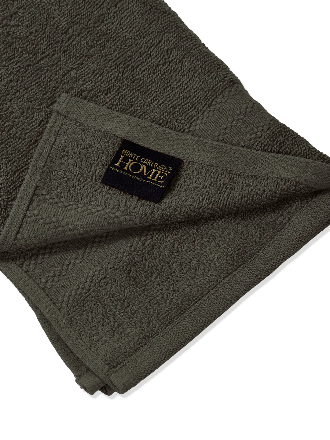 Grey Pure Cotton Solid 380 GSM Hand Towel 2 Pc Set (Jazz Collection) - Image 7