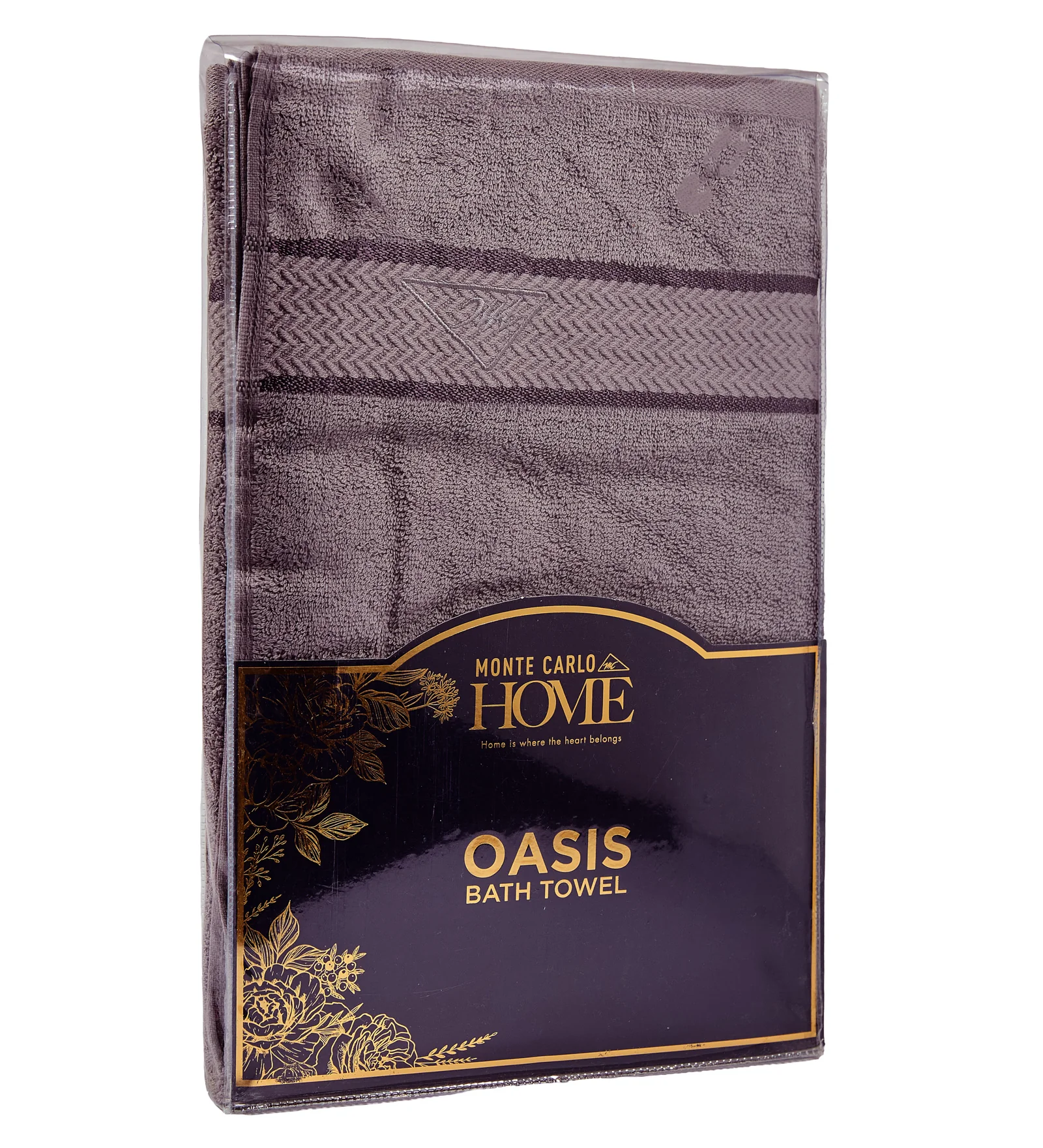Grey Pure Cotton Solid 450 GSM Bath Towel 1 Piece (Oasis Collection) - Image 9