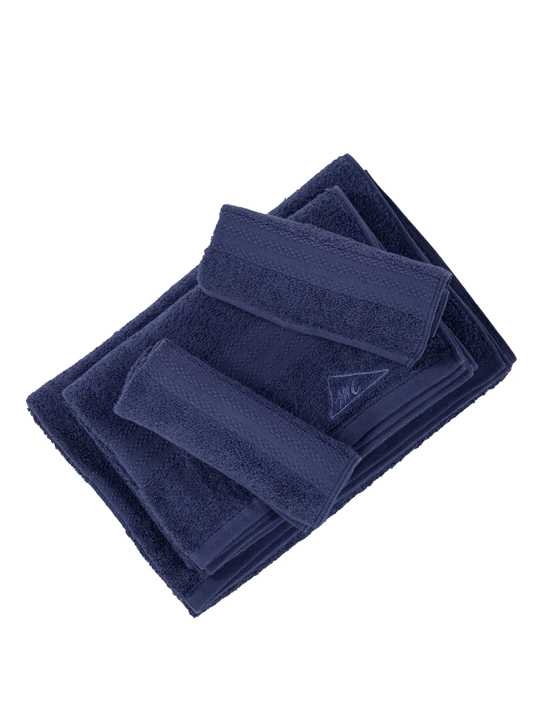 Insignia Blue 100% Cotton Solid 380 GSM Bath Towel Jazz 4 Pc Set Gifting Box Pack - Image 6