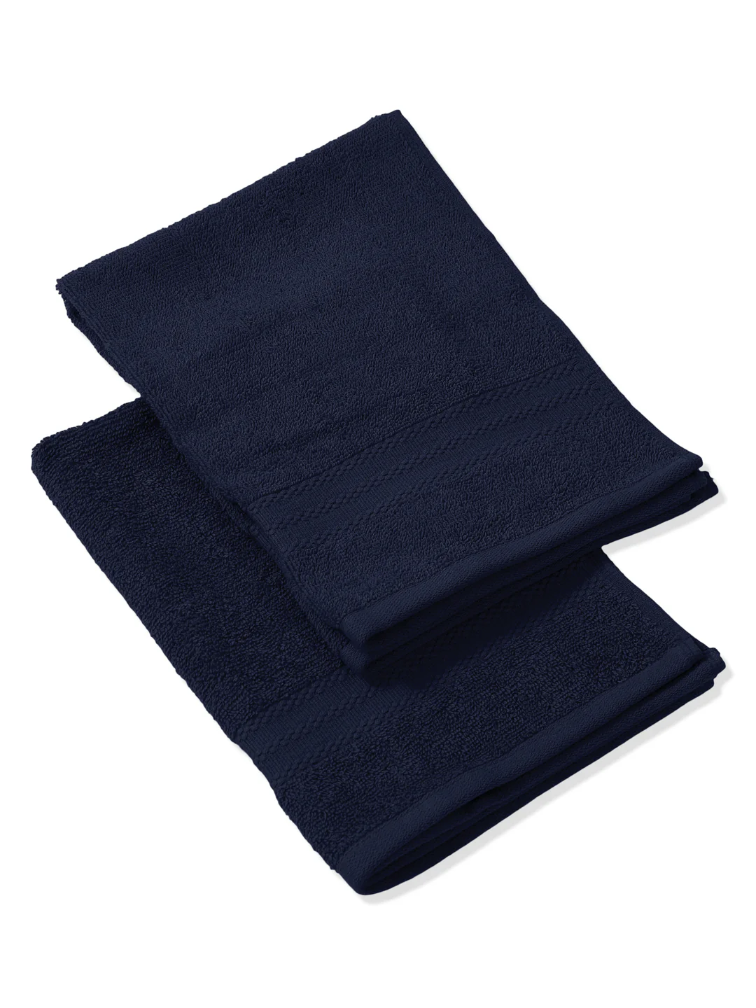 Insignia Blue Pure Cotton Solid 380 GSM Hand Towel 2 Pc Set (Jazz Collection) - Image 6