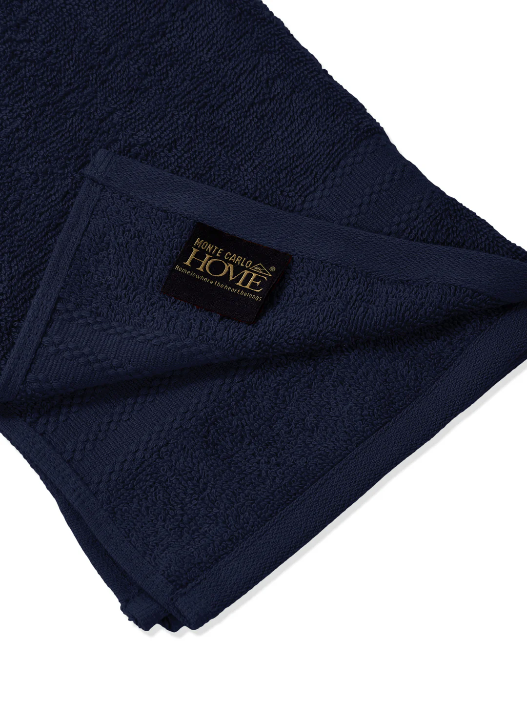 Insignia Blue Pure Cotton Solid 380 GSM Hand Towel 2 Pc Set (Jazz Collection) - Image 7