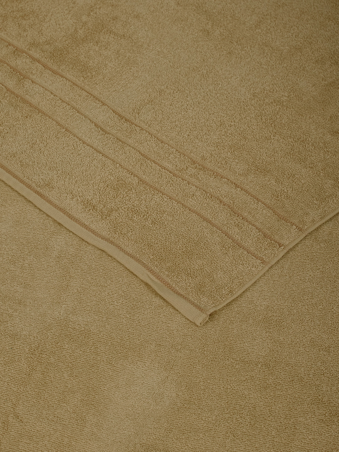 Khaki Pure Cotton Solid 340 GSM Car Towel 1 Piece (Soho Collection) - Image 5