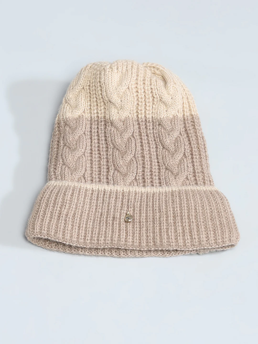 Kids Grey Self Design Cap - Image 3