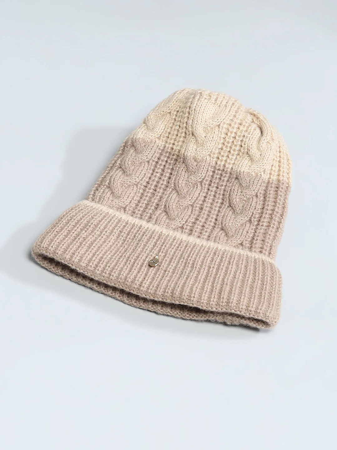 Kids Grey Self Design Cap - Image 5
