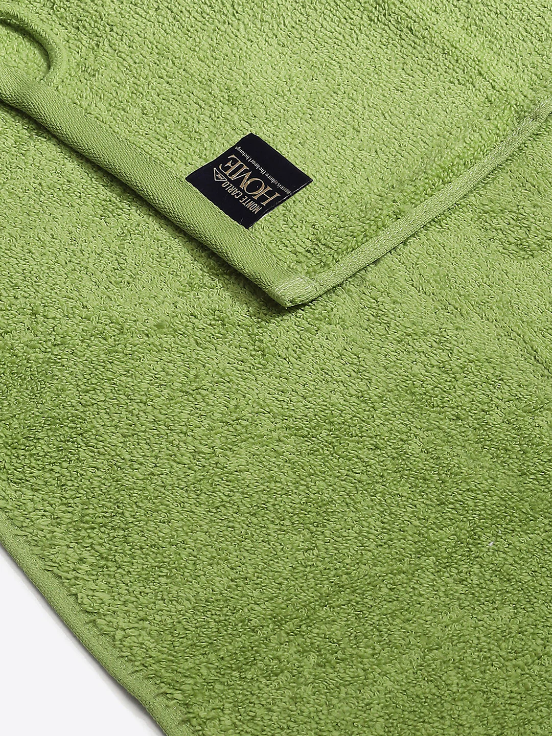 Light Green Cotton Solid 350 GSM Hand Towel (Pack of 2) - Image 3