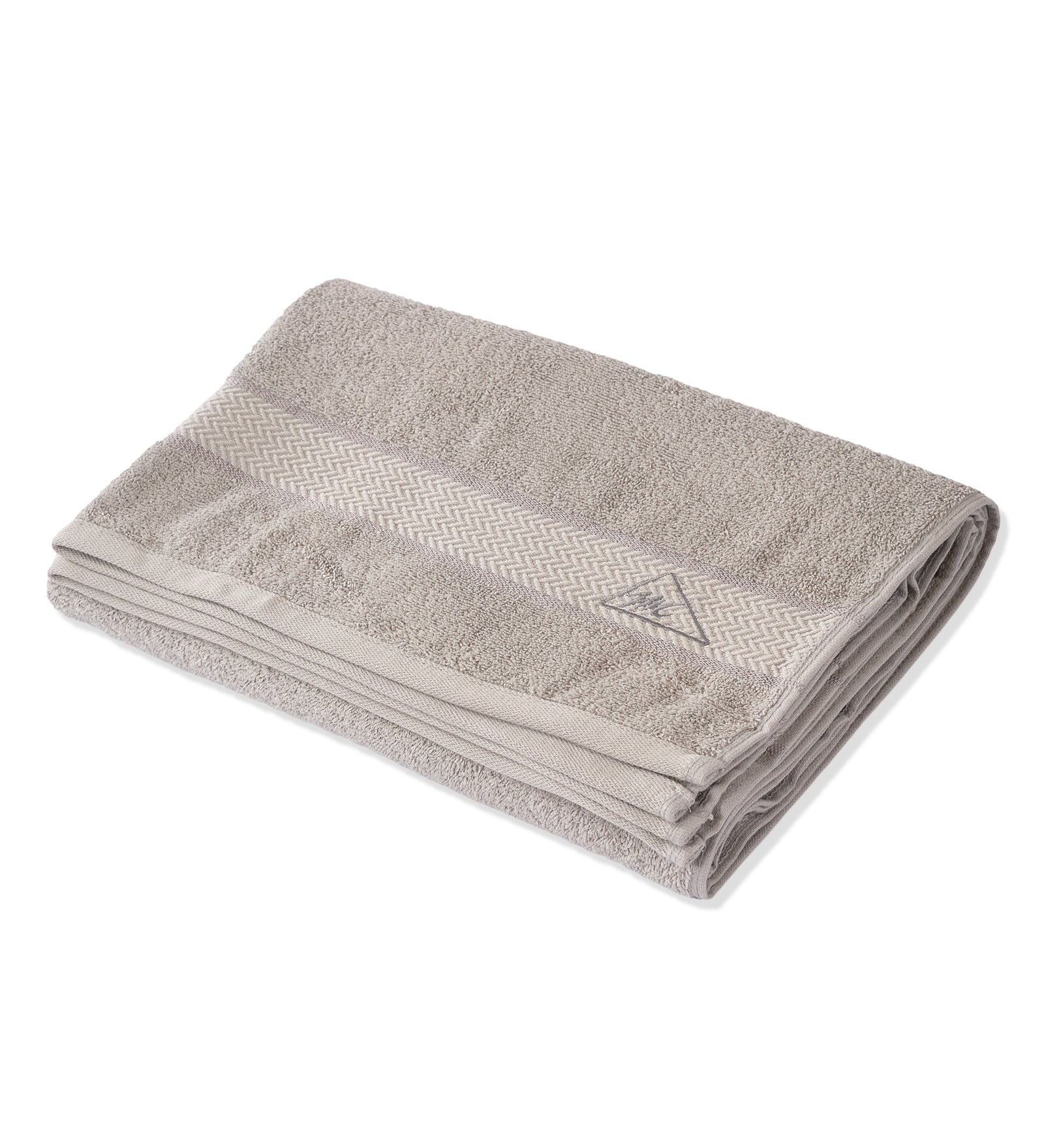 Light Grey Pure Cotton Solid 450 GSM Bath Towel 1 Piece (Oasis Collection) - Image 4