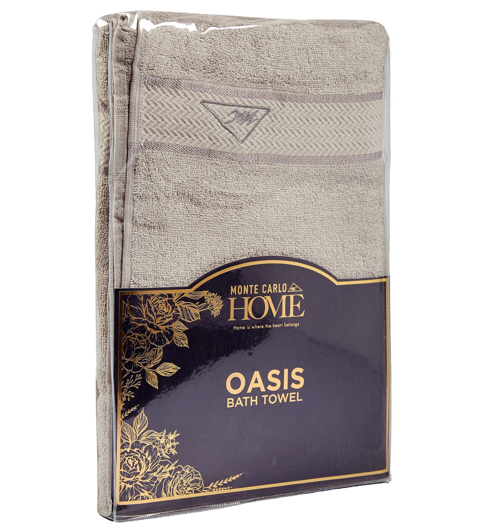 Light Grey Pure Cotton Solid 450 GSM Bath Towel 1 Piece (Oasis Collection) - Image 9
