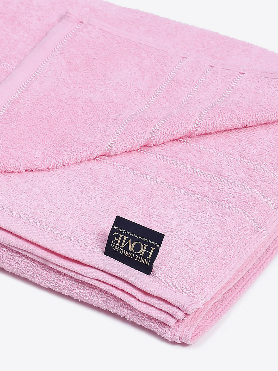 Light Pink Cotton Solid 350 GSM Car Towel (Soho) - Image 3