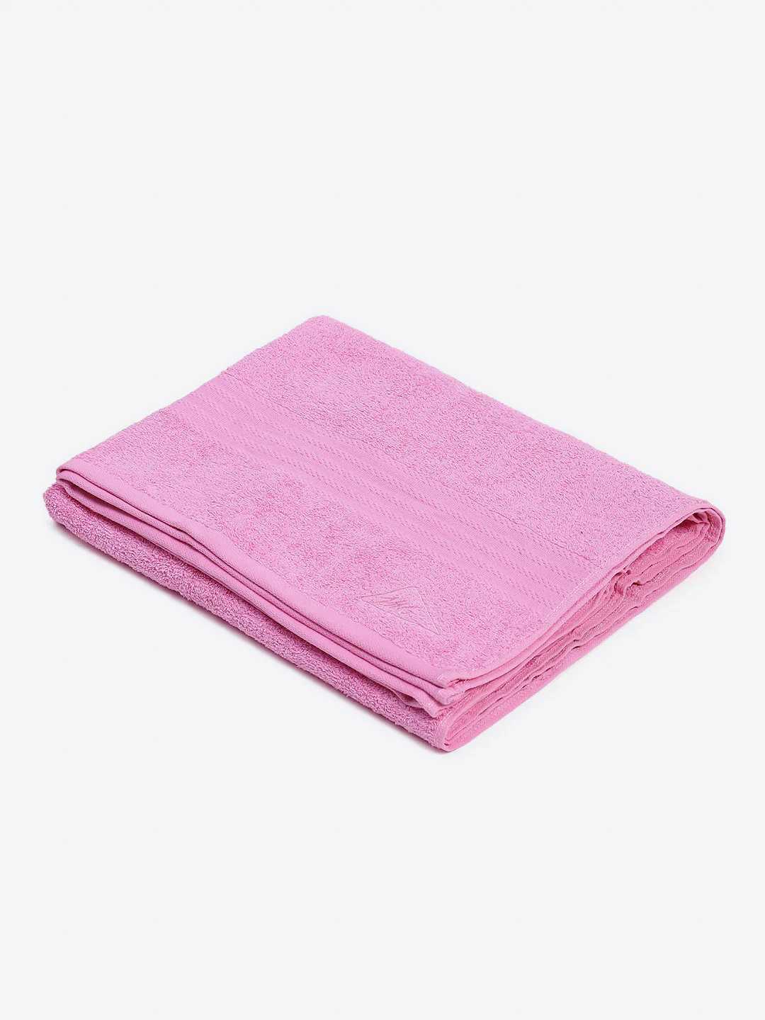 Light Pink Cotton Solid 400 GSM Bath Towel (Jazz) - Image 2