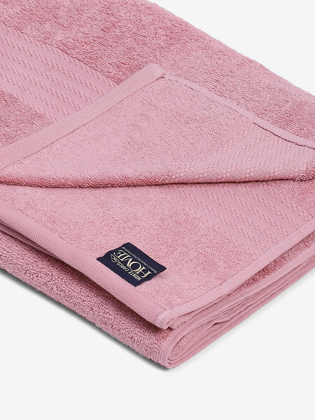 Light Pink Cotton Solid 400 GSM Car Towel (Jazz) - Image 3